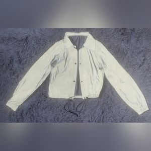 Reflective crop jacket